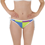 #09409200 - Kiwi And Cream Grape Blueberry Kiwi - ALTINO Reversible Bikini Swim Bottom