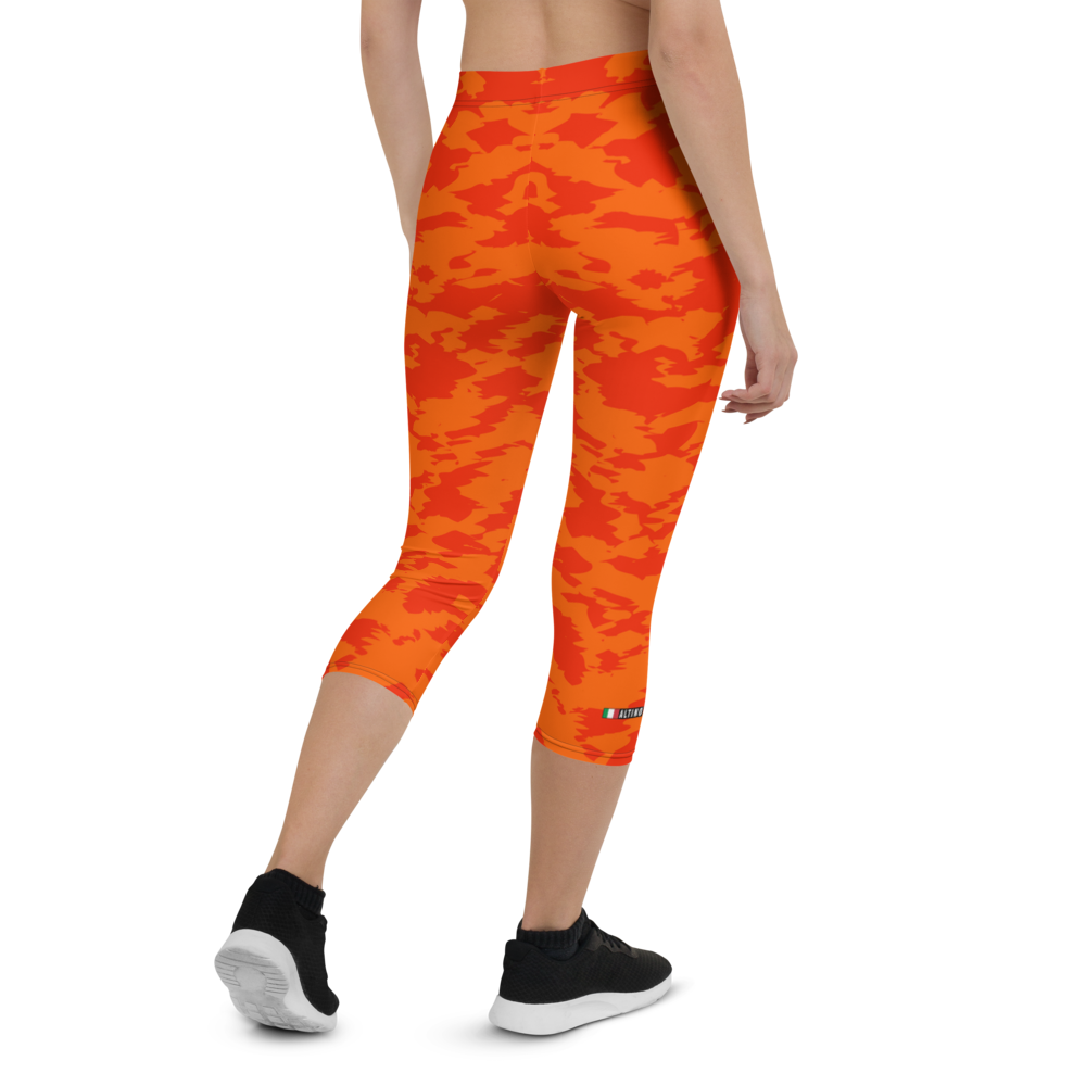 #6a9f2c90 - ALTINO Capri - Cherry Orange Collection - Yoga - Stop Plastic Packaging - #PlasticCops - Apparel - Accessories - Clothing For Girls - Women Pants