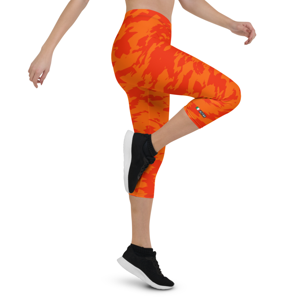 #6a9f2c90 - ALTINO Capri - Cherry Orange Collection - Yoga - Stop Plastic Packaging - #PlasticCops - Apparel - Accessories - Clothing For Girls - Women Pants