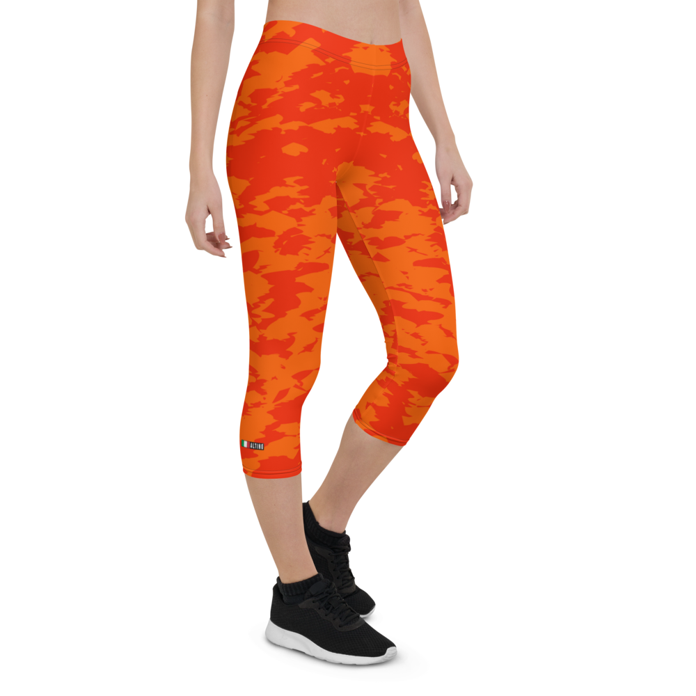 #6a9f2c90 - ALTINO Capri - Cherry Orange Collection - Yoga - Stop Plastic Packaging - #PlasticCops - Apparel - Accessories - Clothing For Girls - Women Pants