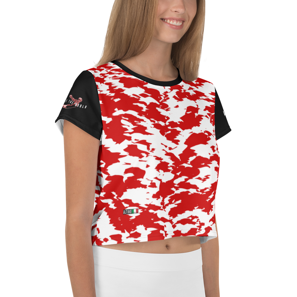 #48151d90 - ALTINO Crop Tees - Babe Red Collection - Stop Plastic Packaging - #PlasticCops - Apparel - Accessories - Clothing For Girls - Women Tops