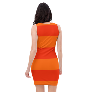 #d2464490 - ALTINO Fitted Dress - Cherry Orange Collection - Stop Plastic Packaging - #PlasticCops - Apparel - Accessories - Clothing For Girls - Women Dresses