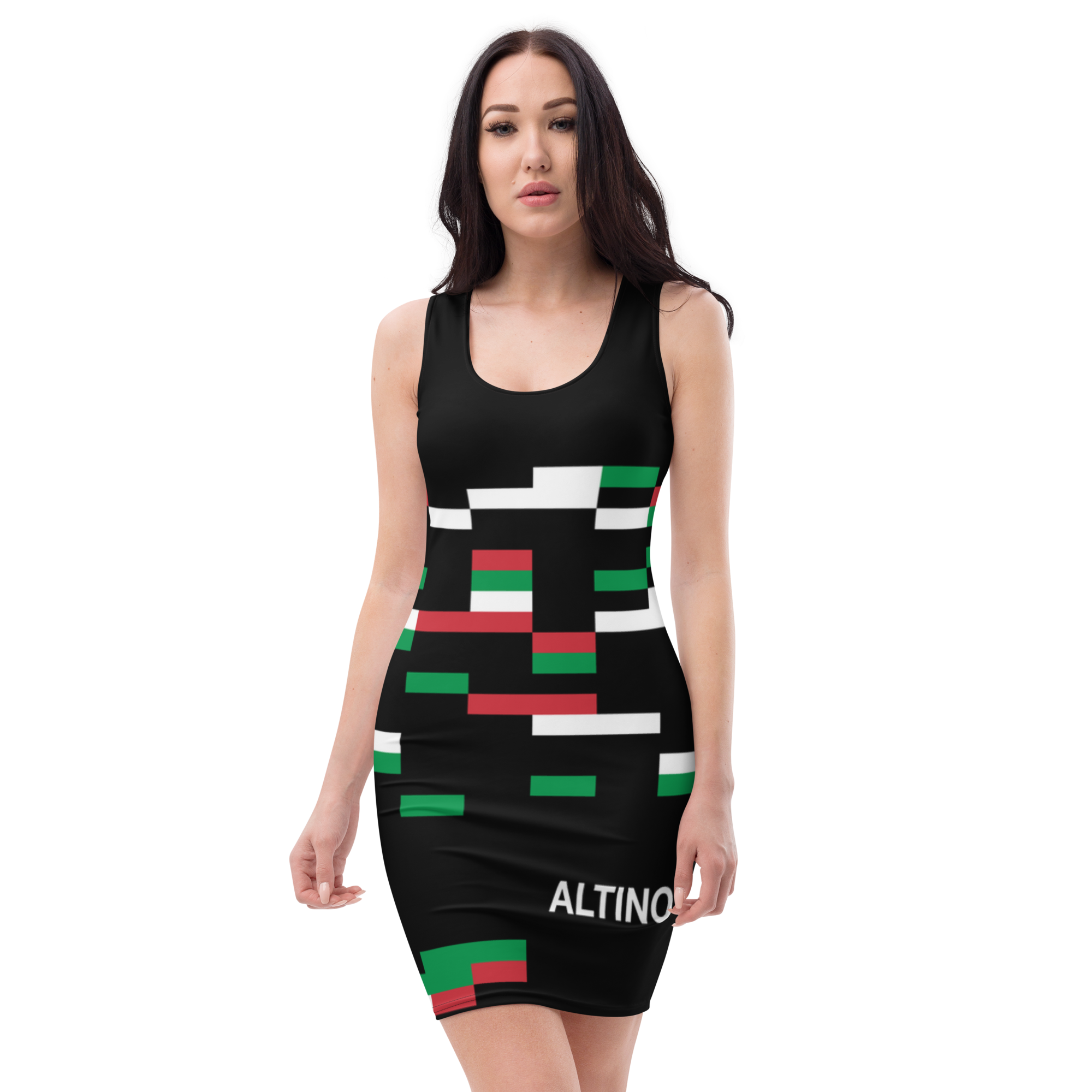 #b13f02a0 - ALTINO Fitted Dress - Viva Italia Collection - Stop Plastic Packaging - #PlasticCops - Apparel - Accessories - Clothing For Girls - Women Dresses