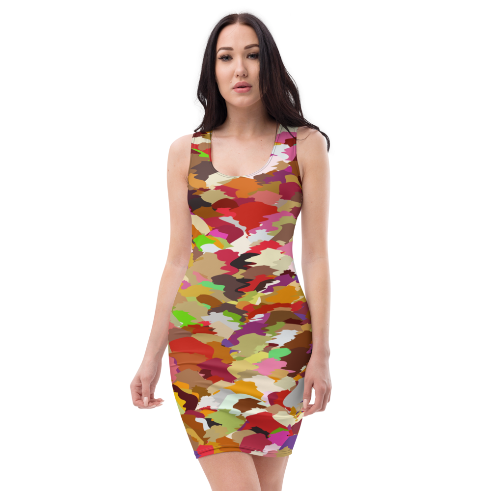 #a477f780 - ALTINO Fitted Dress - Eat My Gelato Collection - Stop Plastic Packaging - #PlasticCops - Apparel - Accessories - Clothing For Girls - Women Dresses