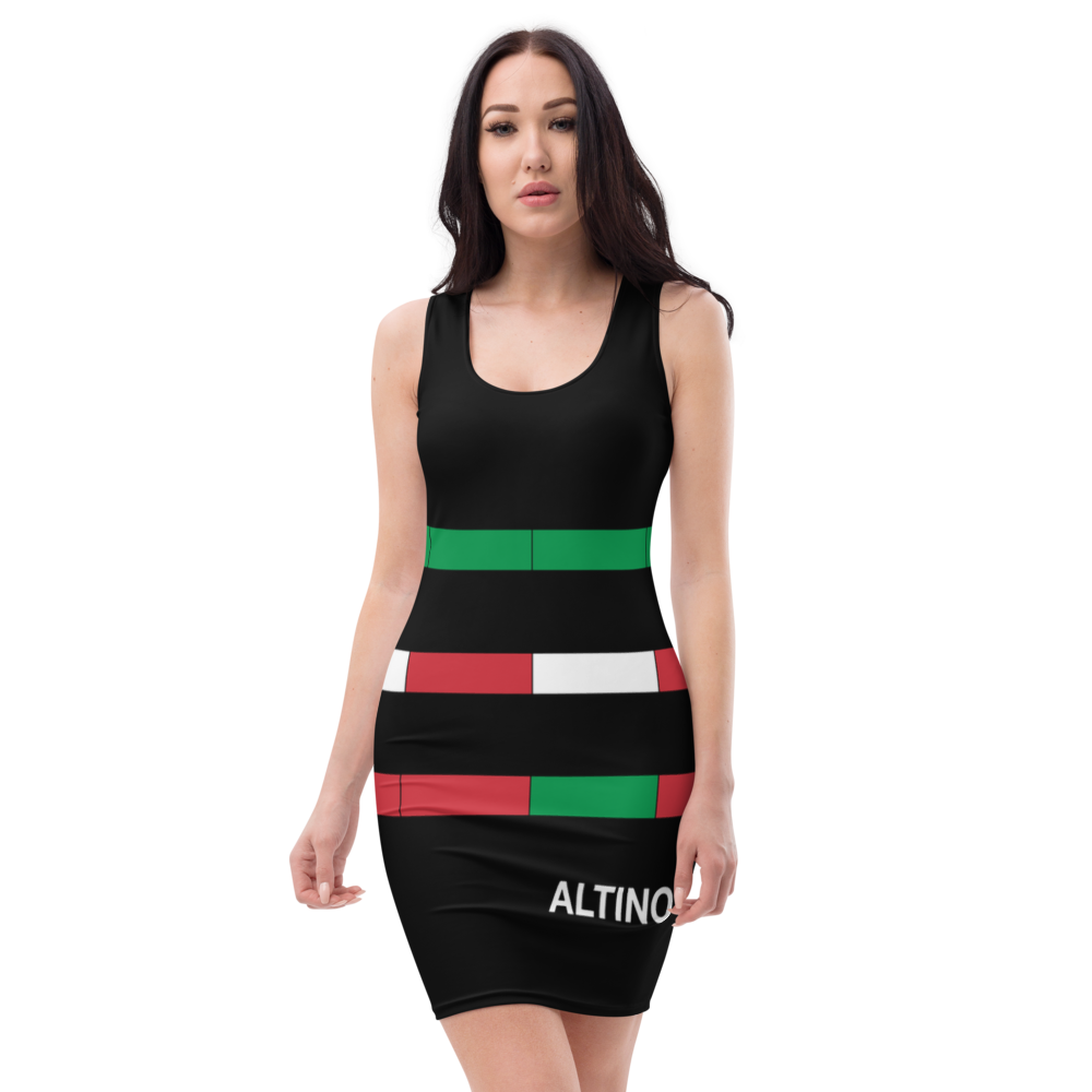 #dc9e9ea0 - ALTINO Fitted Dress - Bella Italia Collection - Stop Plastic Packaging - #PlasticCops - Apparel - Accessories - Clothing For Girls - Women Dresses