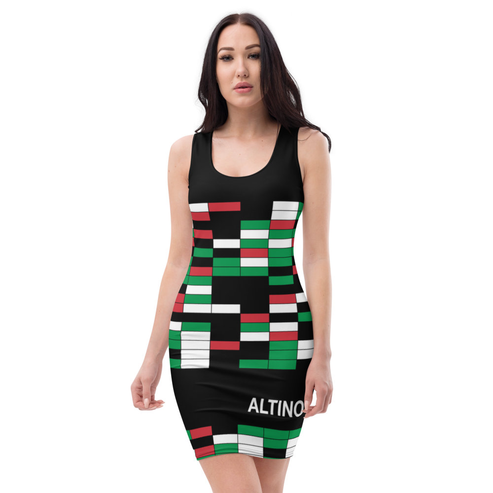 #a2dd69a0 - ALTINO Fitted Dress - Bella Italia Collection - Stop Plastic Packaging - #PlasticCops - Apparel - Accessories - Clothing For Girls - Women Dresses