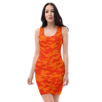 #94ef5490 - ALTINO Fitted Dress - Cherry Orange Collection - Stop Plastic Packaging - #PlasticCops - Apparel - Accessories - Clothing For Girls - Women Dresses