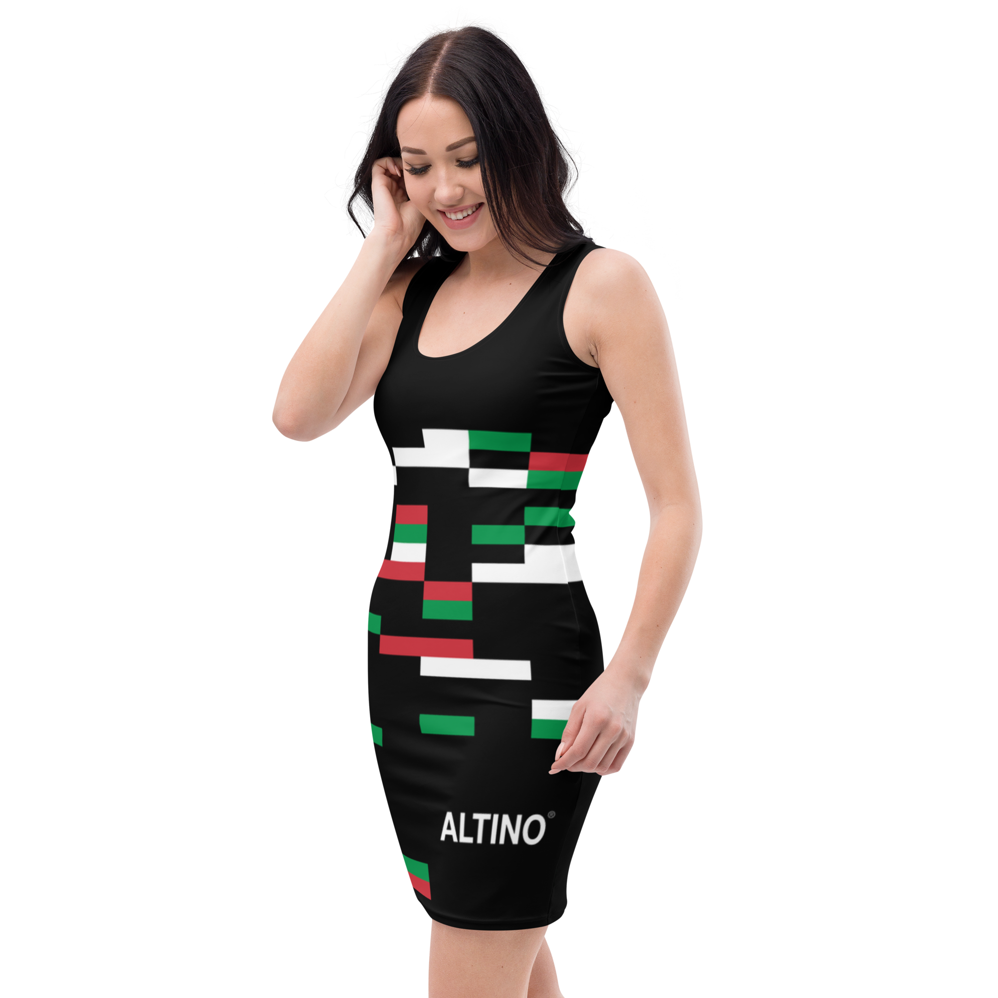 #b13f02a0 - ALTINO Fitted Dress - Viva Italia Collection - Stop Plastic Packaging - #PlasticCops - Apparel - Accessories - Clothing For Girls - Women Dresses