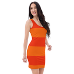 #d2464490 - ALTINO Fitted Dress - Cherry Orange Collection - Stop Plastic Packaging - #PlasticCops - Apparel - Accessories - Clothing For Girls - Women Dresses