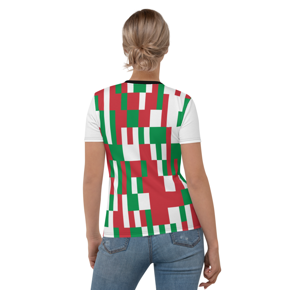 #ef5766a0 - ALTINO Crew Neck T-Shirt - Bella Italia Collection - Stop Plastic Packaging - #PlasticCops - Apparel - Accessories - Clothing For Girls - Women Tops