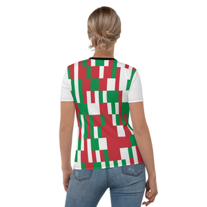 #ef5766a0 - ALTINO Crew Neck T-Shirt - Bella Italia Collection - Stop Plastic Packaging - #PlasticCops - Apparel - Accessories - Clothing For Girls - Women Tops