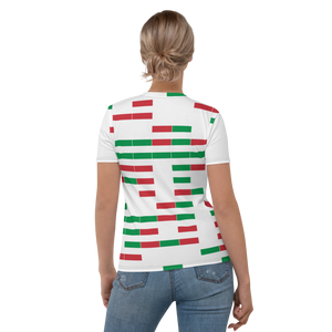 #6b8f1f90 - ALTINO Crew Neck T-Shirt - Bella Italia Collection - Stop Plastic Packaging - #PlasticCops - Apparel - Accessories - Clothing For Girls - Women Tops