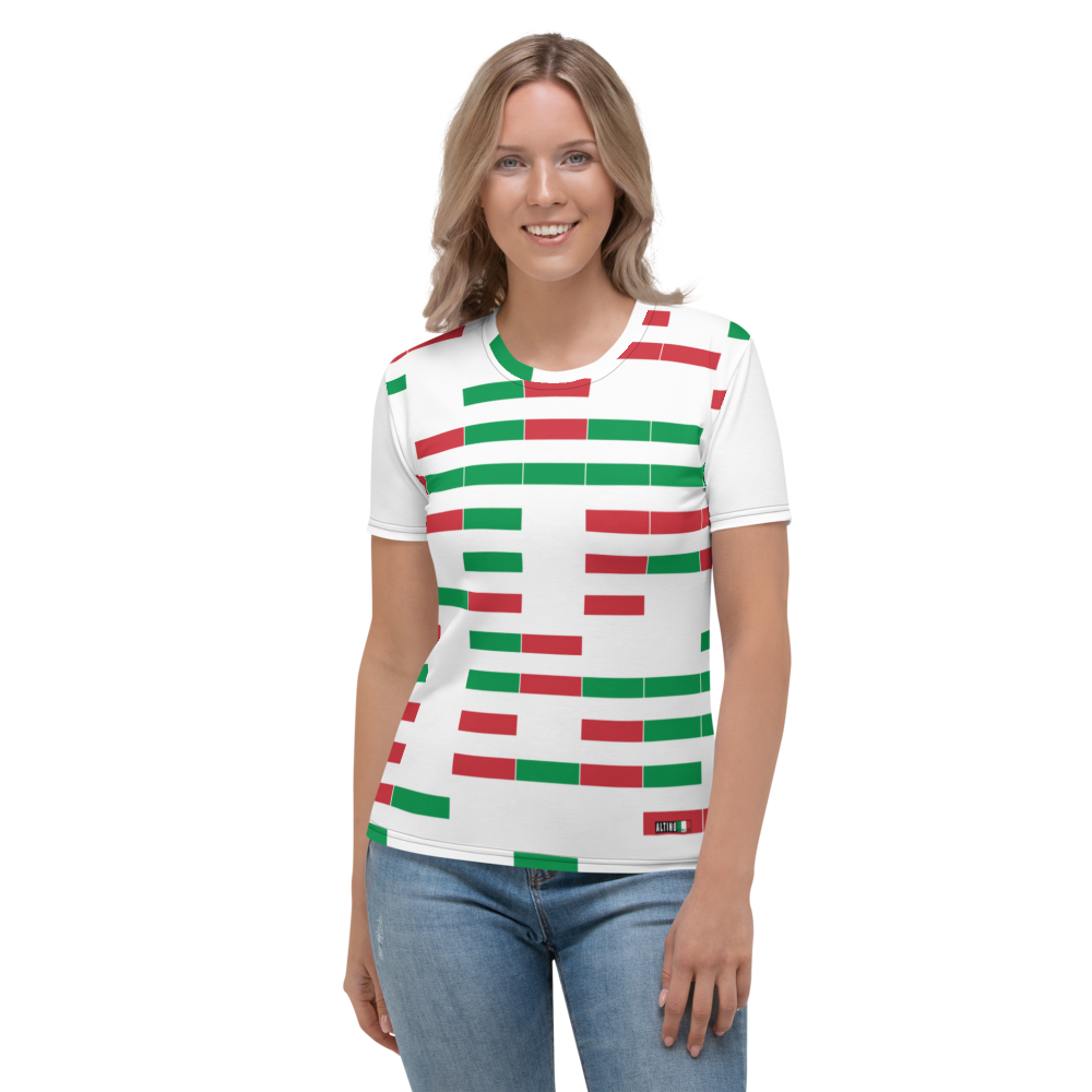 #6b8f1f90 - ALTINO Crew Neck T-Shirt - Bella Italia Collection - Stop Plastic Packaging - #PlasticCops - Apparel - Accessories - Clothing For Girls - Women Tops