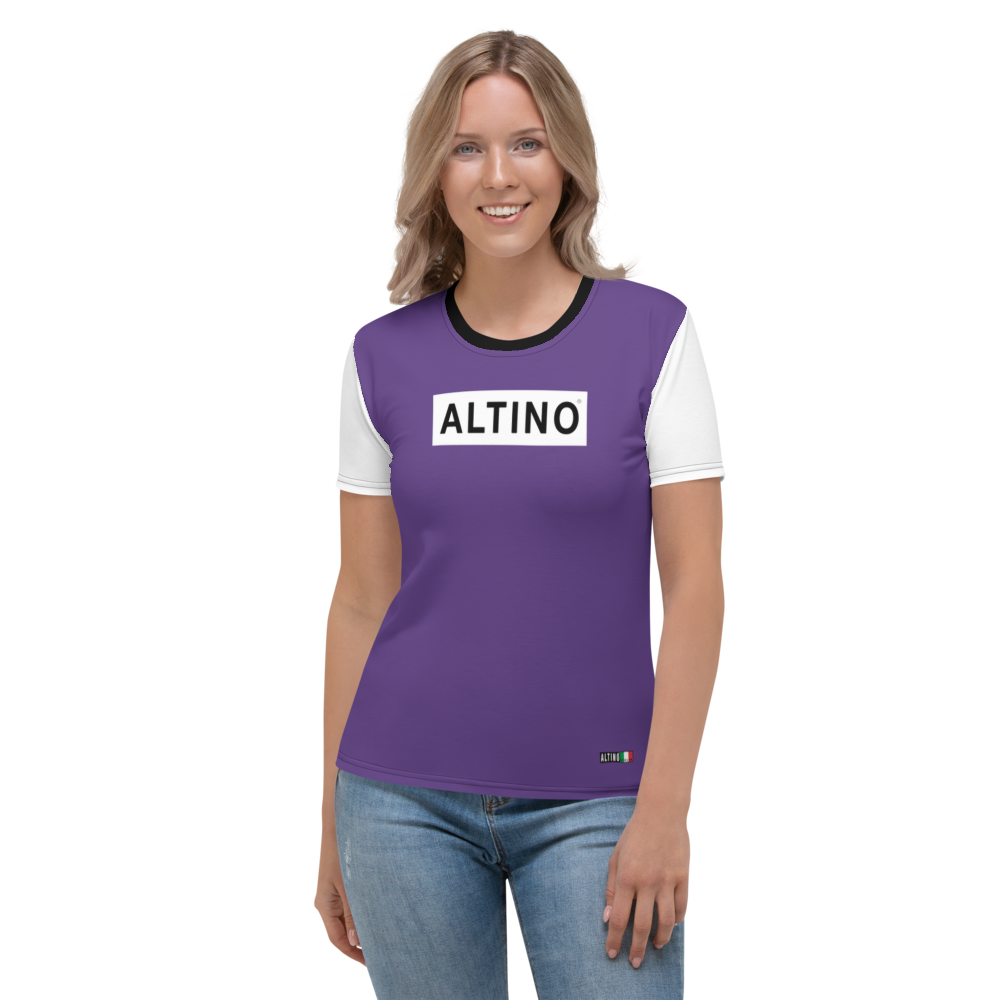 #6d295da0 - ALTINO Crew Neck T-Shirt - Summer Never Ends Collection - Stop Plastic Packaging - #PlasticCops - Apparel - Accessories - Clothing For Girls - Women Tops