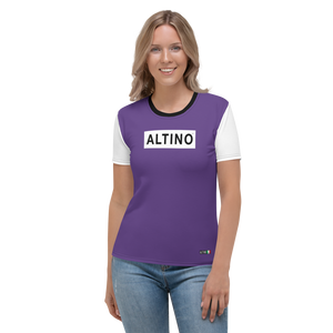 #6d295da0 - ALTINO Crew Neck T-Shirt - Summer Never Ends Collection - Stop Plastic Packaging - #PlasticCops - Apparel - Accessories - Clothing For Girls - Women Tops