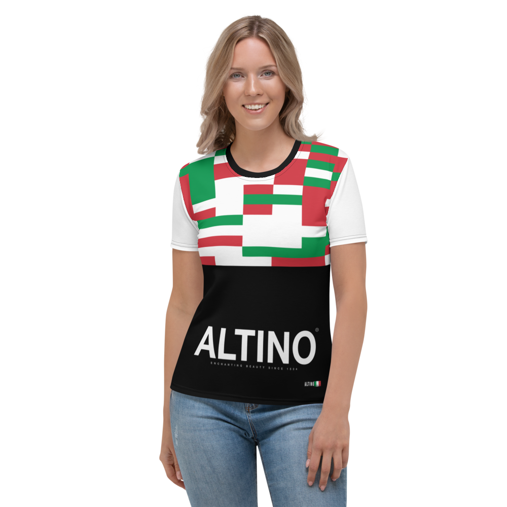 #25a591a0 - ALTINO Crew Neck T-Shirt - Bella Italia Collection - Stop Plastic Packaging - #PlasticCops - Apparel - Accessories - Clothing For Girls - Women Tops