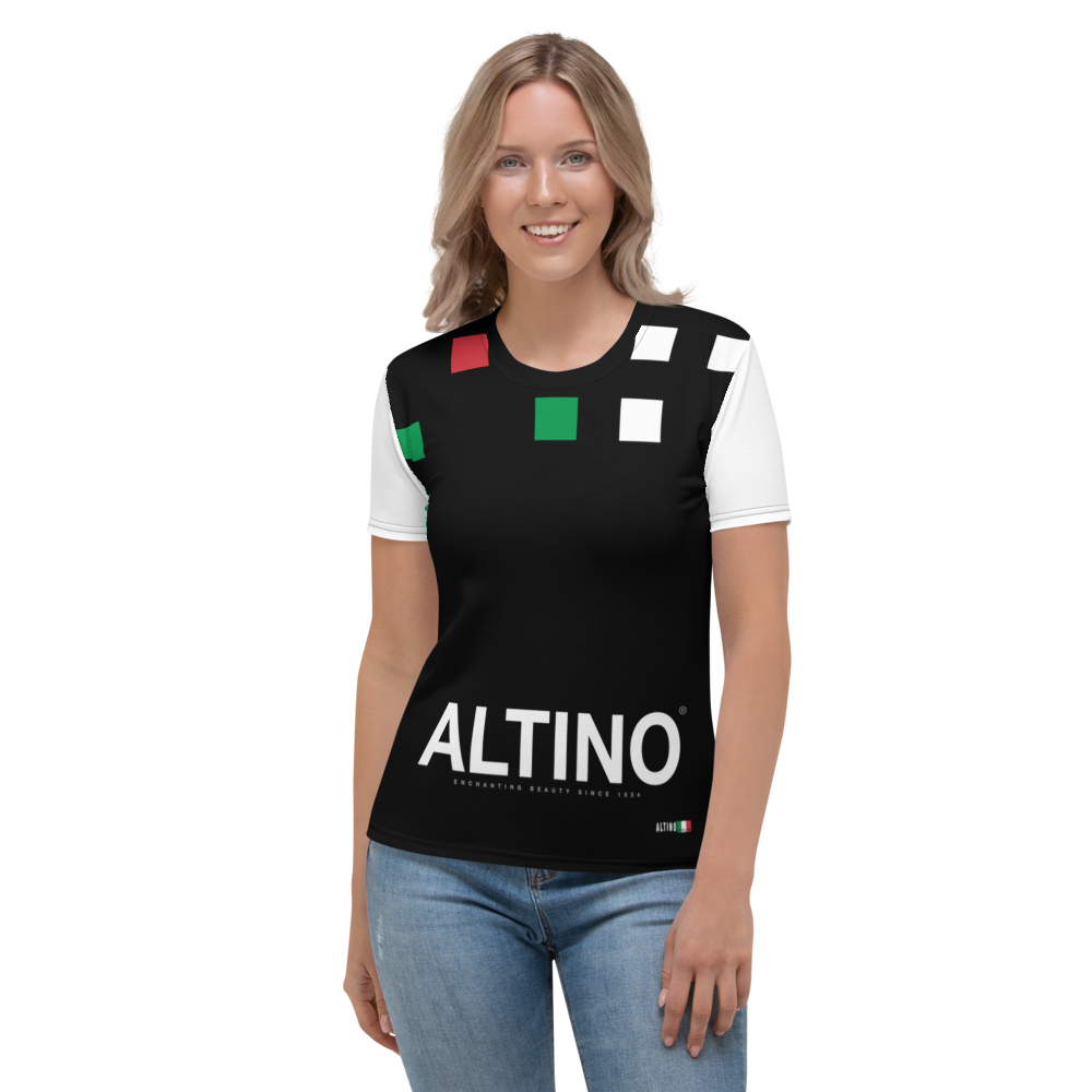 #a32f71a0 - ALTINO Crew Neck T-Shirt - Bella Italia Collection - Stop Plastic Packaging - #PlasticCops - Apparel - Accessories - Clothing For Girls - Women Tops