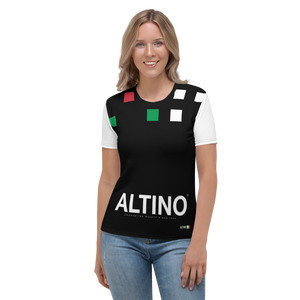 #a32f71a0 - ALTINO Crew Neck T-Shirt - Bella Italia Collection - Stop Plastic Packaging - #PlasticCops - Apparel - Accessories - Clothing For Girls - Women Tops