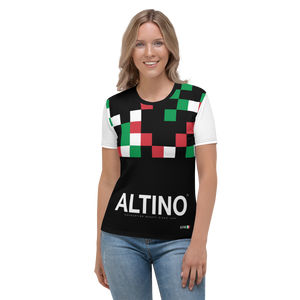 #981693a0 - ALTINO Crew Neck T-Shirt - Bella Italia Collection - Stop Plastic Packaging - #PlasticCops - Apparel - Accessories - Clothing For Girls - Women Tops