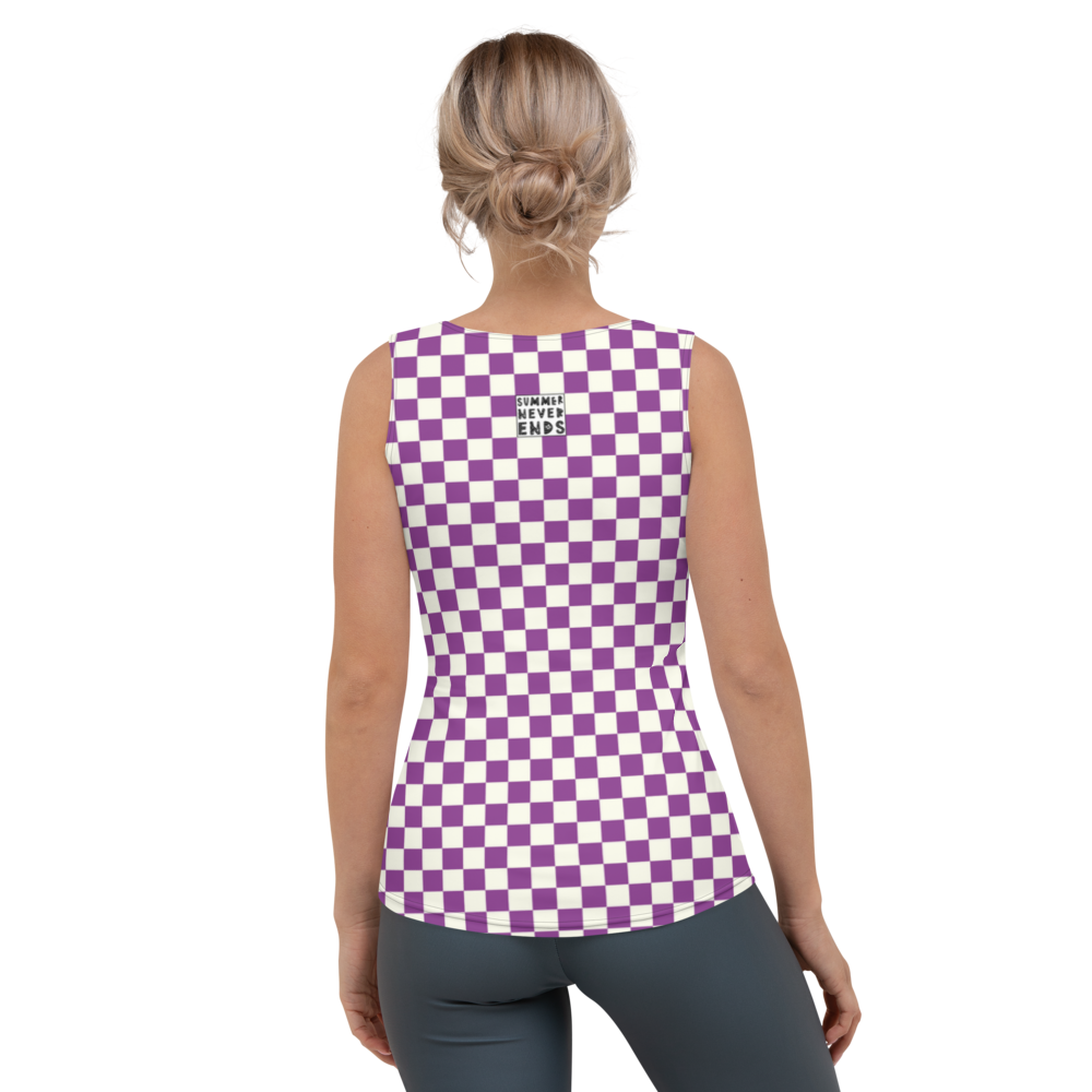#412dd1b0 - ALTINO Fitted Tank Top - Summer Never Ends Collection - Stop Plastic Packaging - #PlasticCops - Apparel - Accessories - Clothing For Girls - Women Tops