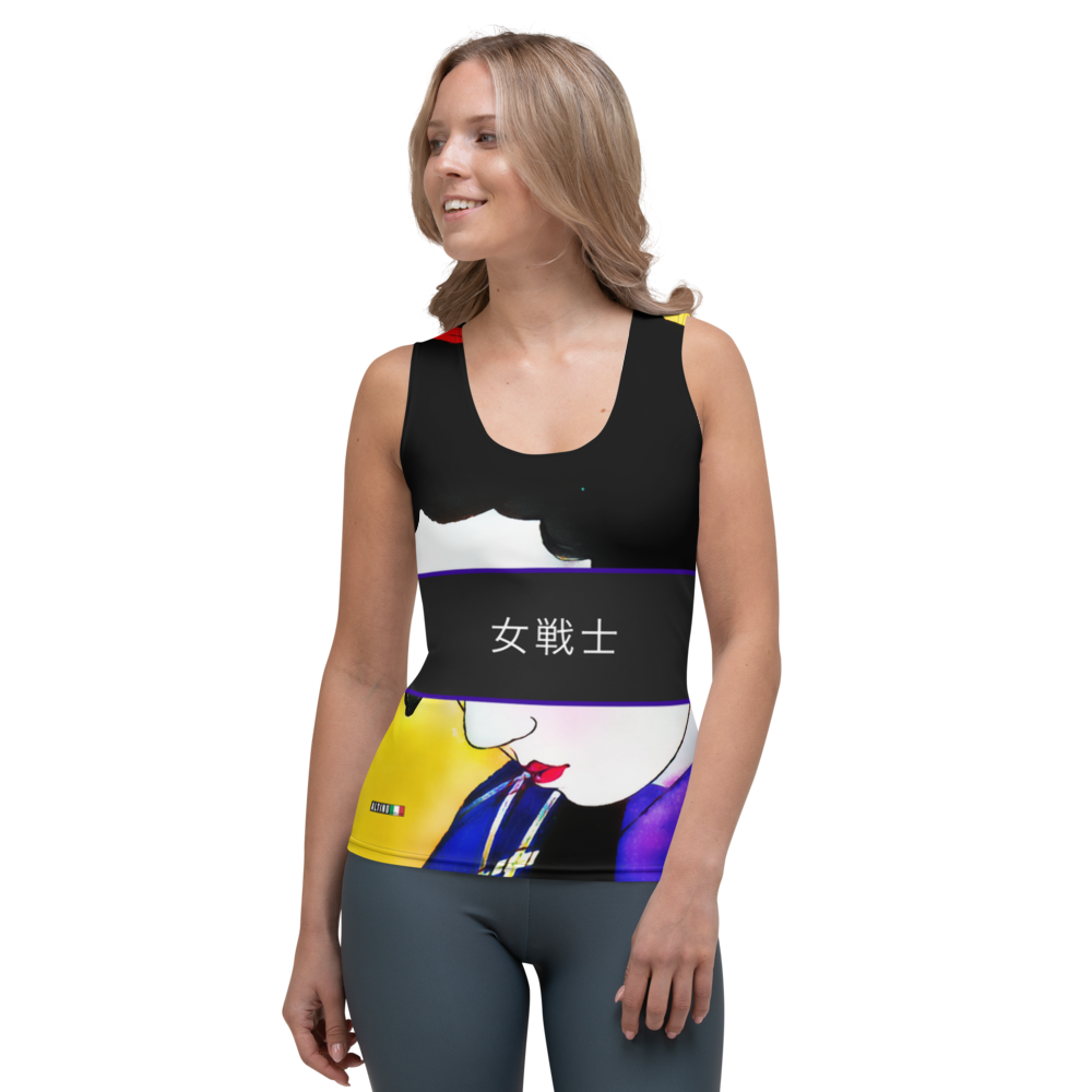 #36a3dfa0 - ALTINO Fitted Tank Top - Senshi Girl Collection - Stop Plastic Packaging - #PlasticCops - Apparel - Accessories - Clothing For Girls - Women Tops