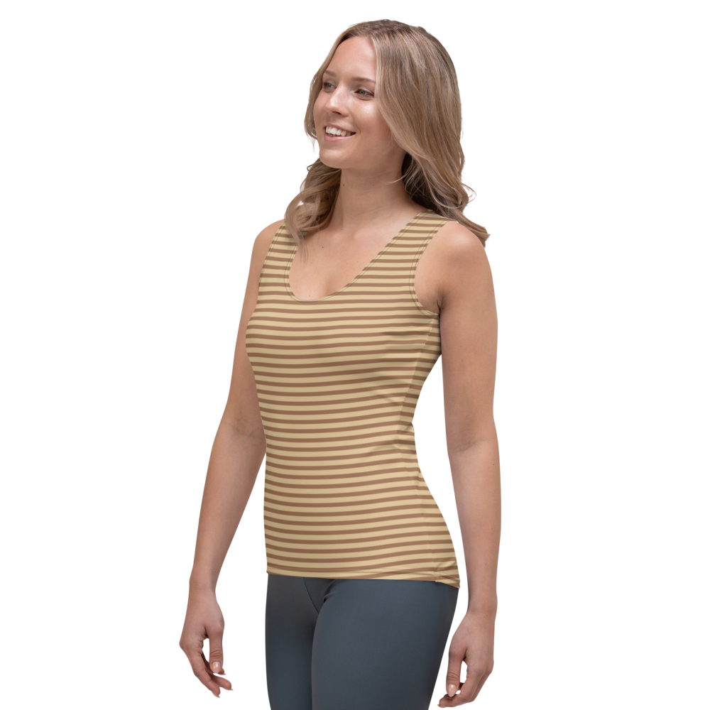 #2054af80 - ALTINO Fitted Tank Top - Eat My Gelato Collection - Stop Plastic Packaging - #PlasticCops - Apparel - Accessories - Clothing For Girls - Women Tops