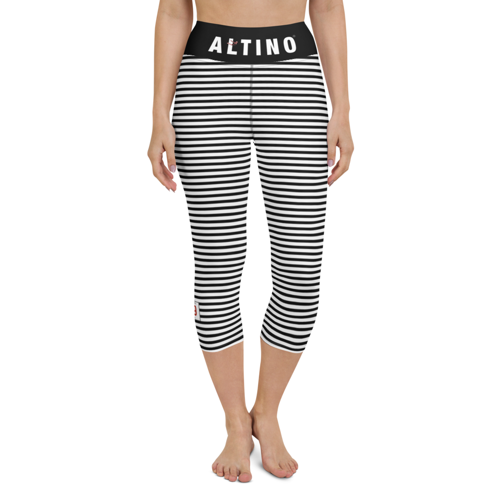 #341d18c0 - ALTINO Yoga Capri - Team Girl Player - Noir Collection - Stop Plastic Packaging - #PlasticCops - Apparel - Accessories - Clothing For Girls - Women Pants