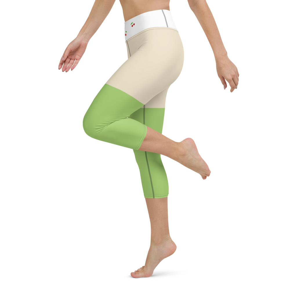 #d71b3f90 - ALTINO Yoga Capri - Eat My Gelato Collection - Stop Plastic Packaging - #PlasticCops - Apparel - Accessories - Clothing For Girls - Women Pants