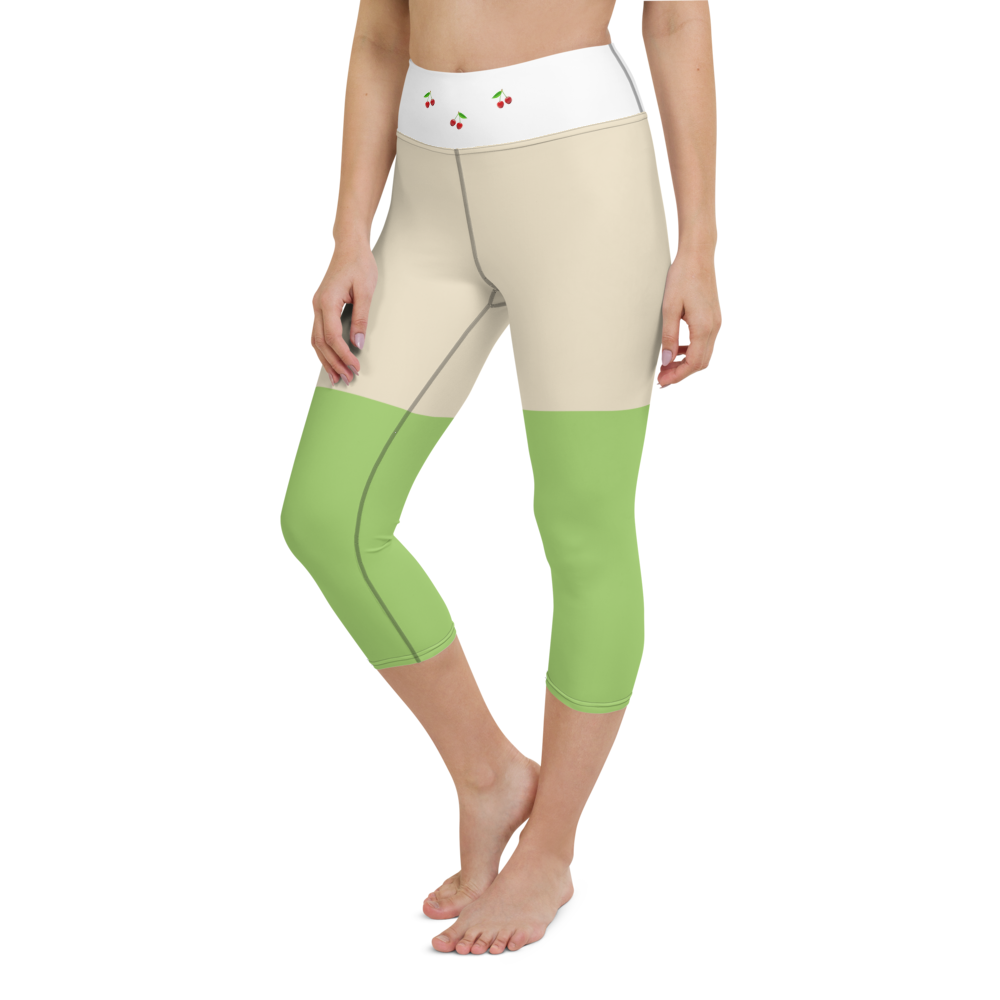 #d71b3f90 - ALTINO Yoga Capri - Eat My Gelato Collection - Stop Plastic Packaging - #PlasticCops - Apparel - Accessories - Clothing For Girls - Women Pants