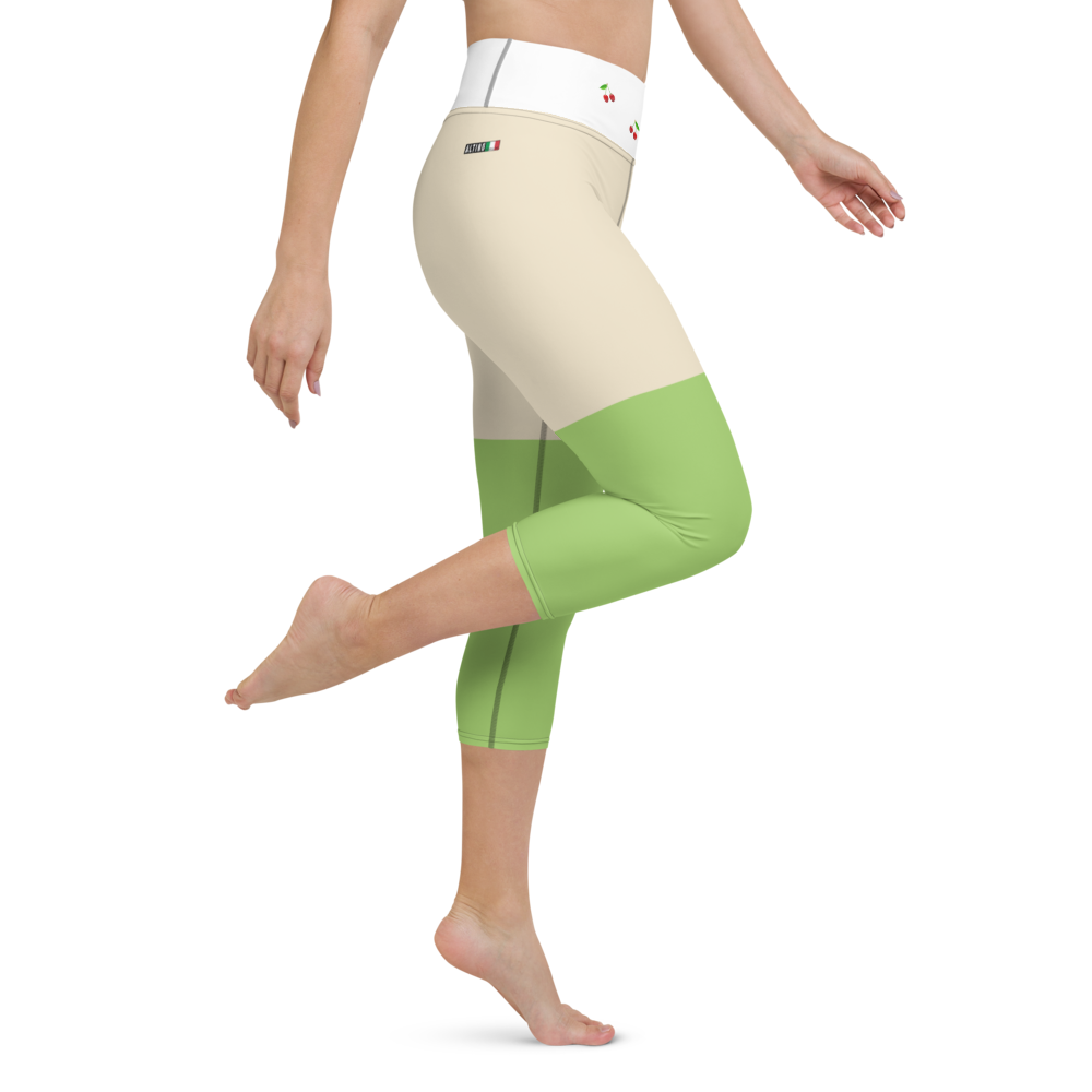 #d71b3f90 - ALTINO Yoga Capri - Eat My Gelato Collection - Stop Plastic Packaging - #PlasticCops - Apparel - Accessories - Clothing For Girls - Women Pants