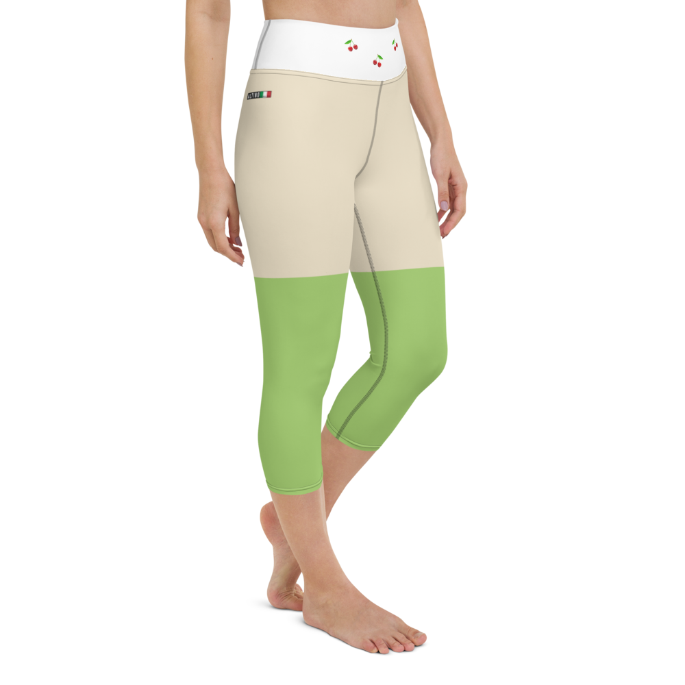 #d71b3f90 - ALTINO Yoga Capri - Eat My Gelato Collection - Stop Plastic Packaging - #PlasticCops - Apparel - Accessories - Clothing For Girls - Women Pants
