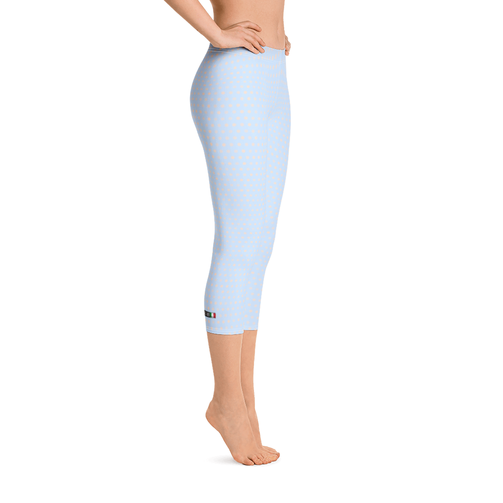 Azure - #0e0a0f90 - Vanilla Bean Milk Chocolate Swirl - ALTINO Sport Capri Leggings - Yoga - Stop Plastic Packaging - #PlasticCops - Apparel - Accessories - Clothing For Girls - Women Pants