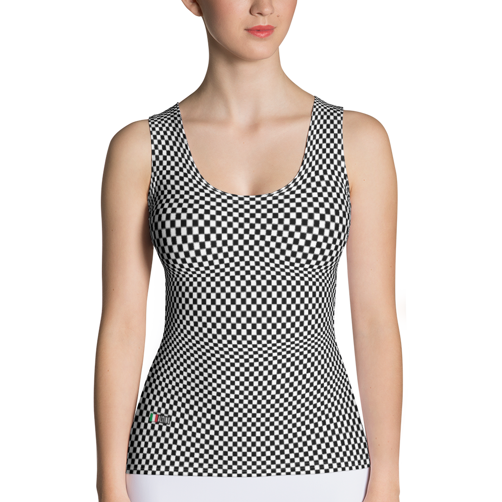 Black - #8d4e18a0 - Black White - ALTINO Fitted Tank Top - Summer Never Ends Collection - Stop Plastic Packaging - #PlasticCops - Apparel - Accessories - Clothing For Girls - Women Tops