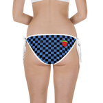 #b629ed10 - Black White Blueberry - ALTINO Reversible Bikini Swim Bottom