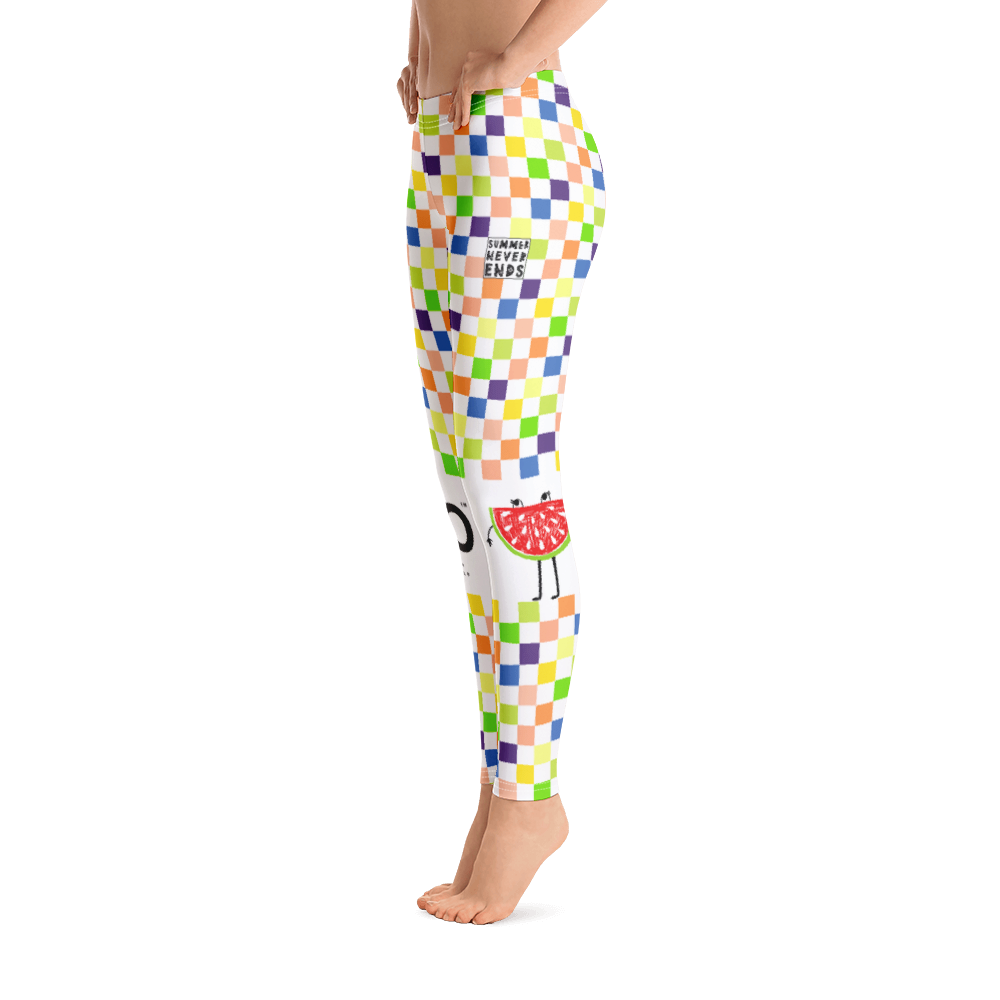 #33899eb0 - Fruit White - ALTINO Leggings - Summer Never Ends Collection