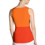 #5fbd3f90 - Orange Maraschino Cherry Frost - ALTINO Fitted Tank Top