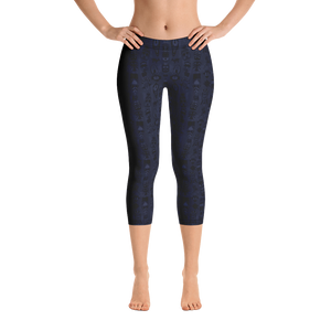 Vermilion - #fab9c680 - Tribal Sea Girl - ALTINO Capri - Earth Collection - Yoga - Stop Plastic Packaging - #PlasticCops - Apparel - Accessories - Clothing For Girls - Women Pants