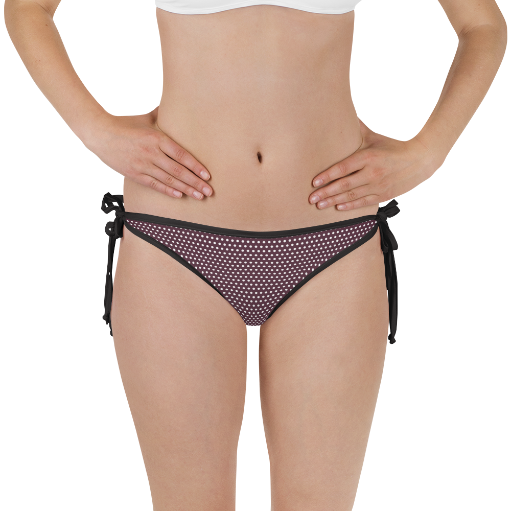 #5a3fb400 - Mulberry And Pistachio - ALTINO Reversible Bikini Swim Bottom