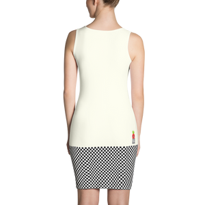 #950f1f20 - Black White - ALTINO Fitted Dress - Summer Never Ends Collection