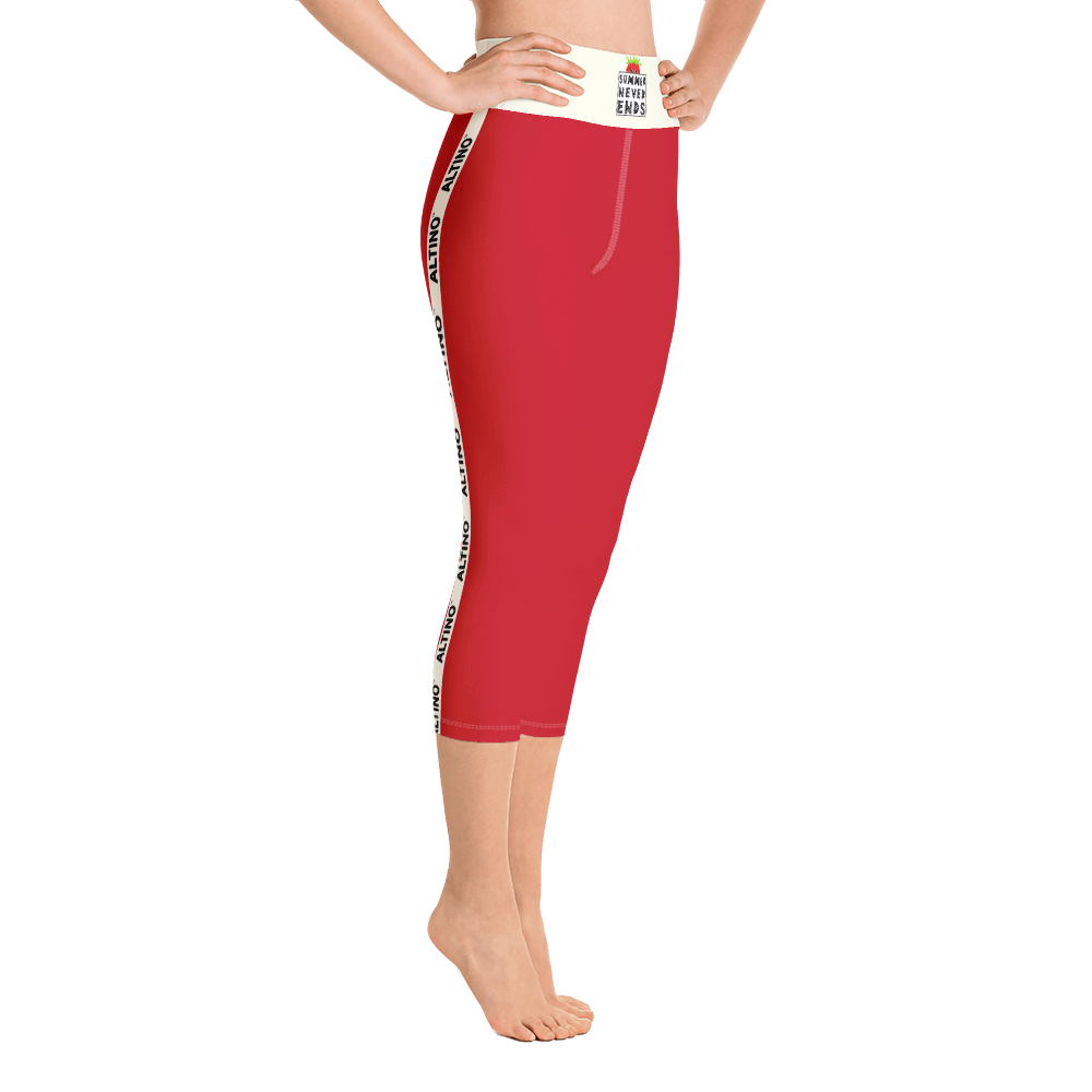Red - #65b3ae30 - Cherry - ALTINO Yoga Capri - Summer Never Ends Collection - Stop Plastic Packaging - #PlasticCops - Apparel - Accessories - Clothing For Girls - Women Pants