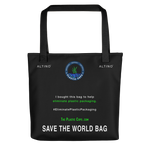#423e55a0 - Black Chocolate Unicorn Magic - ALTINO Tote Bag - Gelato Collection