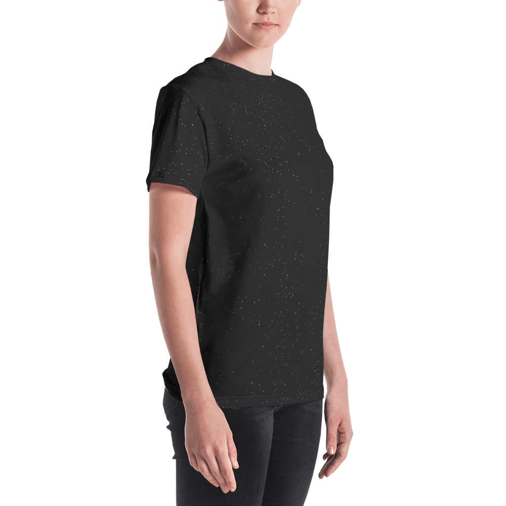 #0e244600 - Black Magic Touch Of Gold - ALTINO Crew Neck T - Shirt