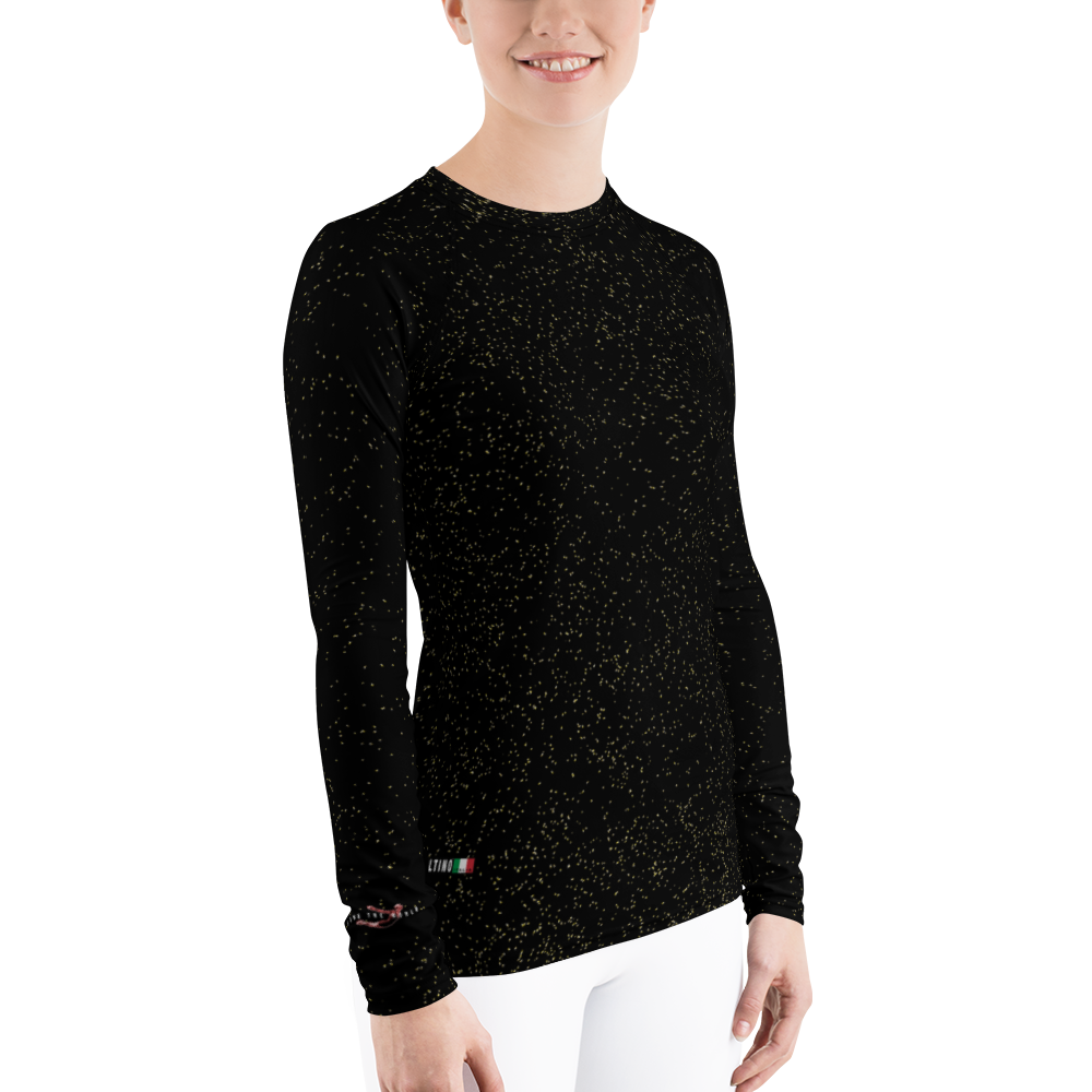 #90caf180 - Black Magic Gold Dust - ALTINO Body Shirt - Gritty Girl Collection