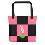 #c0c933a0 - Strawberry Black - ALTINO Tote Bag - Summer Never Ends Collection