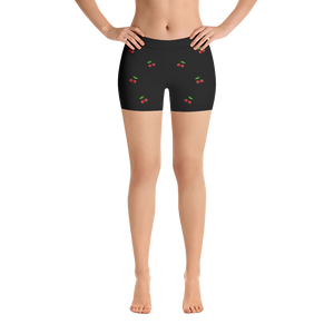 Black - #a57d89a0 - Black Chocolate Plum Cherry Stracciatella - ALTINO Performance Shorts - Stop Plastic Packaging - #PlasticCops - Apparel - Accessories - Clothing For Girls - Women Pants