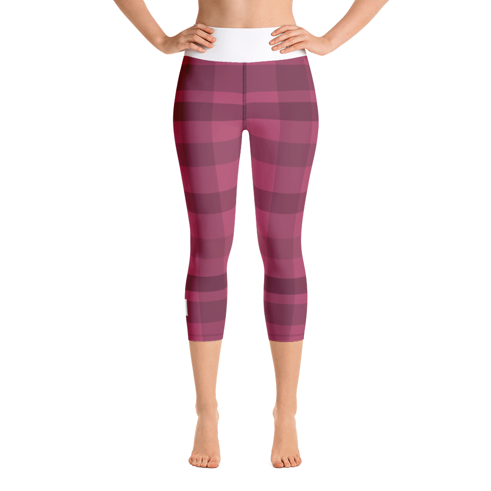 Crimson - #d54d5bc0 - Plum Black Chocolate Stracciatella - ALTINO Yummy Yoga Capri - Stop Plastic Packaging - #PlasticCops - Apparel - Accessories - Clothing For Girls - Women Pants