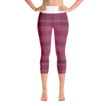 Crimson - #d54d5bc0 - Plum Black Chocolate Stracciatella - ALTINO Yummy Yoga Capri - Stop Plastic Packaging - #PlasticCops - Apparel - Accessories - Clothing For Girls - Women Pants