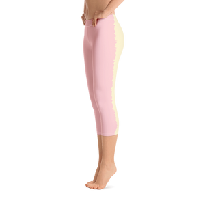 #8c38fb90 - Peppermint Tangerine Swirl - ALTINO Sport Capri Leggings - Gelato Collection