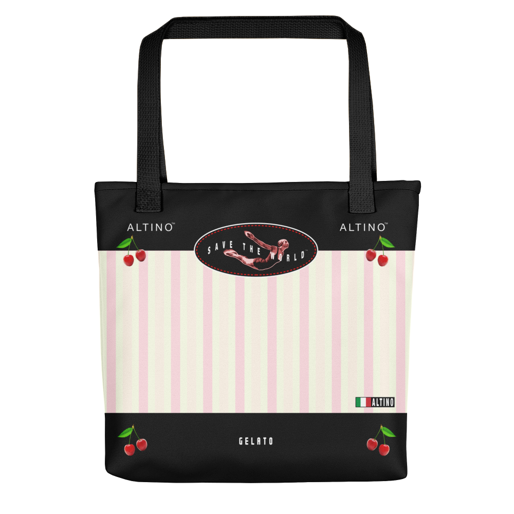 Yellow - #dde326a0 - Pistachio Red Raspberry Ginger Spumoni - ALTINO Tote Bag - Gelato Collection - Sports - Stop Plastic Packaging - #PlasticCops - Apparel - Accessories - Clothing For Girls - Women Handbags