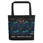Azure - #af013fa0 - Once Upon A Time We Had Fish - ALTINO Tote Bag - Earth Collection - Sports - Stop Plastic Packaging - #PlasticCops - Apparel - Accessories - Clothing For Girls - Women Handbags